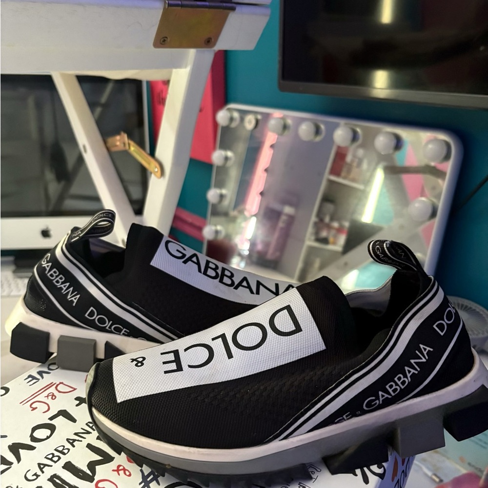 Dolce & Gabbana Monochrome Slip-On Sneakers
